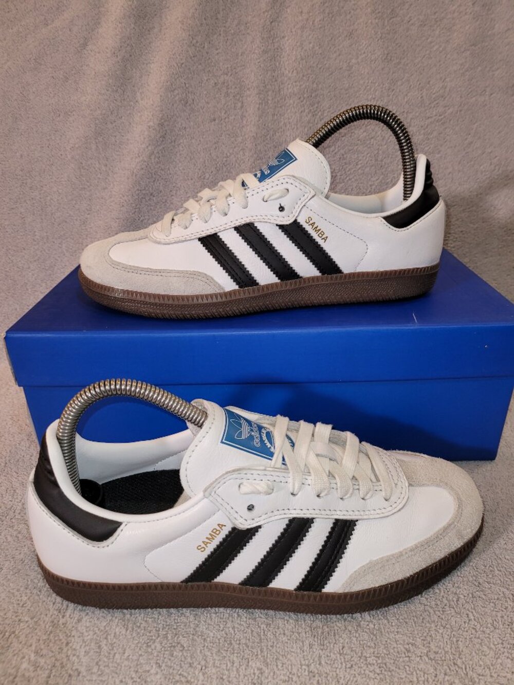 Adidas Samba Men's Size 6 ADV White Black Brown Skate Sneakers GZ8477 (#2336)
